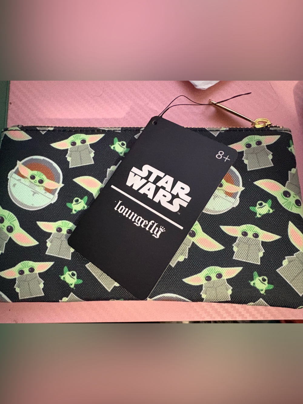 Star Wars Grogu Baby Yoda Zipper Makeup Bag Mandalorian